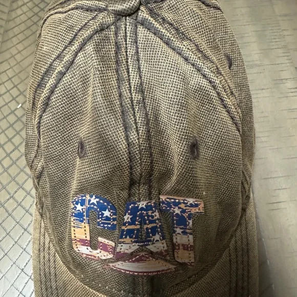 Caterpillar CAT  Cap with American Flag Logo - Picture 3 of 6